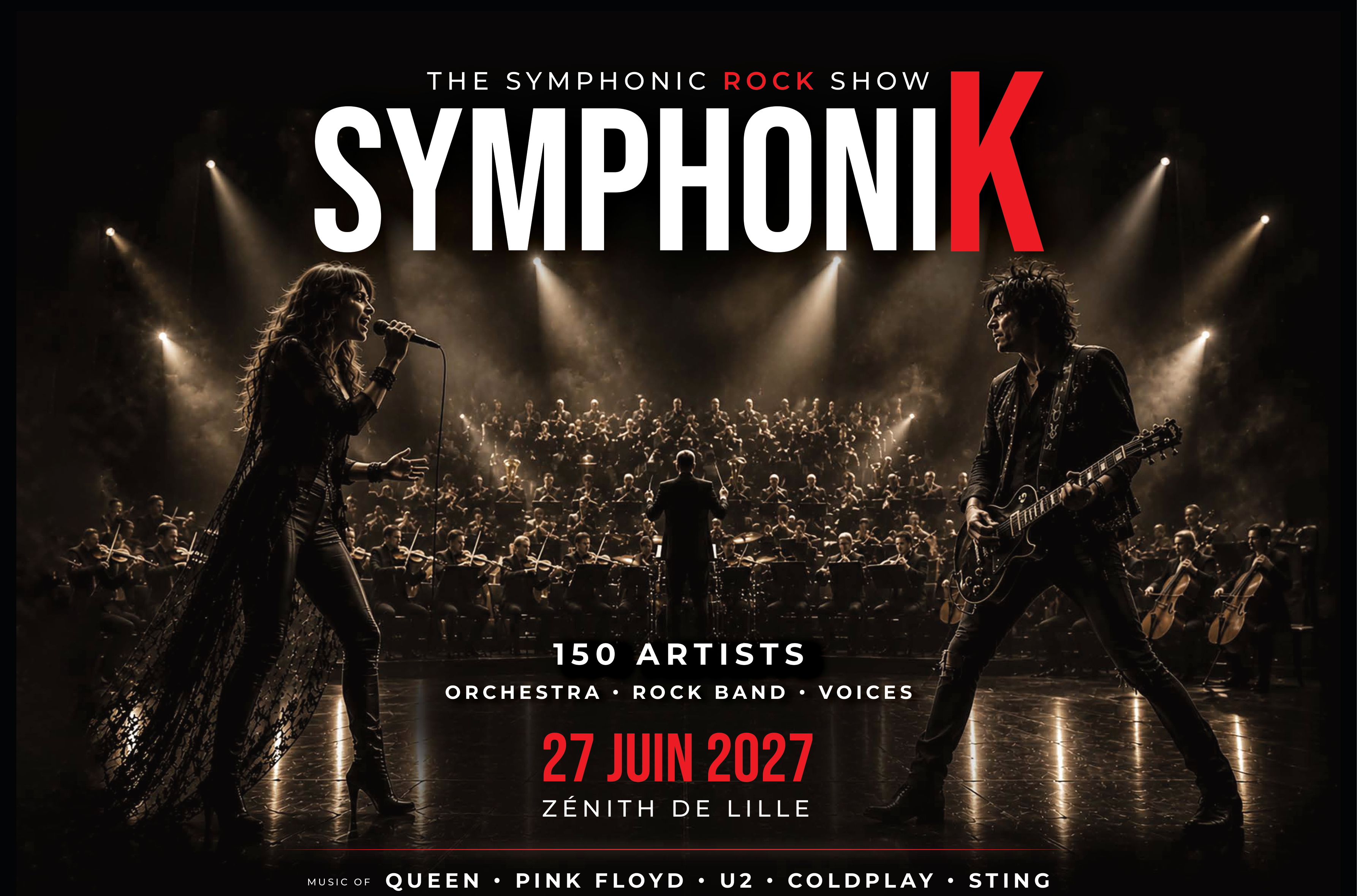 Scène de concert symphonique rock